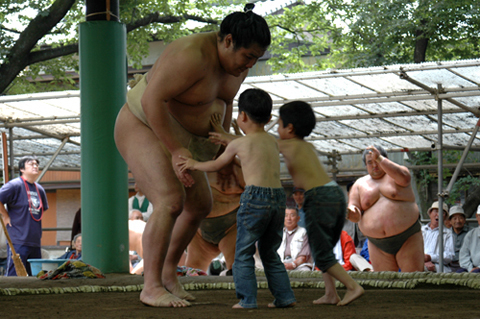 高砂部屋合宿稽古